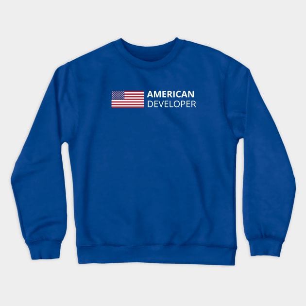 American Developer Crewneck Sweatshirt by codewearIO